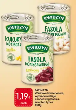 Food Plus Kwidzyn Warzywa konserwowe, wybrane rodzaje aanbieding
