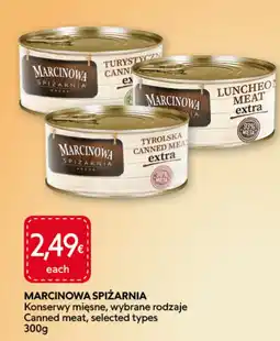 Food Plus Marcinowa spiżarnia konserwy mięsne, wybrane rodzaje aanbieding