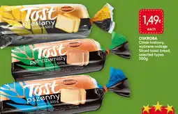 Food Plus Oskroba Sliced Toast Bread aanbieding