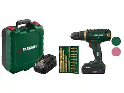 Lidl PARKSIDE Accu-schroefboormachine set 20 V 45 Nm, met accu 2 Ah en lader 2,4 A, Limited Edition aanbieding