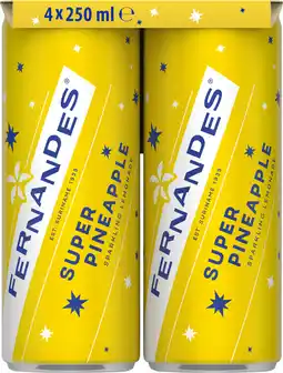 Dirk Fernandes Super pineapple 4x 250ml aanbieding