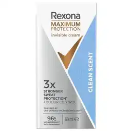 Trekpleister Rexona Maximum Protection Clean Scent Antitranspirant Deodorant Stick aanbieding