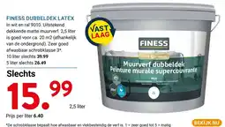 Kluswijs finess muurverf dubbeldek aanbieding