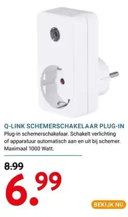 Kluswijs Q-LINK schemerschakelaar plug-in aanbieding