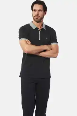 Wehkamp Babista regular fit polo Plus Size - zwart aanbieding