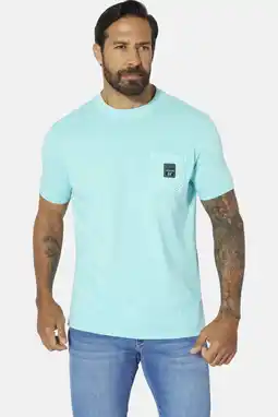 Wehkamp Jan Vanderstorm +FIT Collectie regular T-shirt ULFRIK turquoise aanbieding