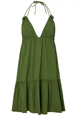 Wehkamp PIECES strandjurk PCKIANA groen aanbieding