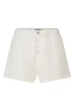 Wehkamp America Today seersucker pyjamashort - ecru aanbieding