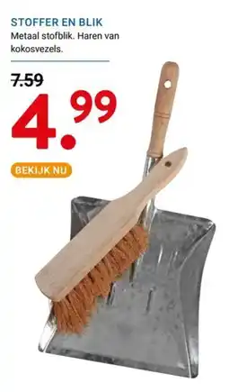 Kluswijs Stoffer en blik aanbieding