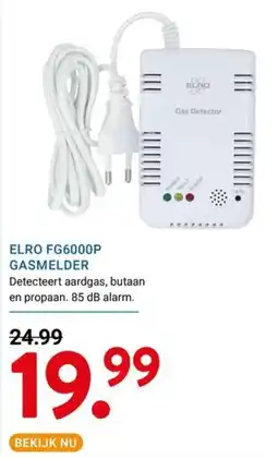 Kluswijs elro gasmelder aanbieding