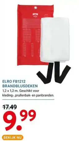 Kluswijs elro brandblusdeken aanbieding