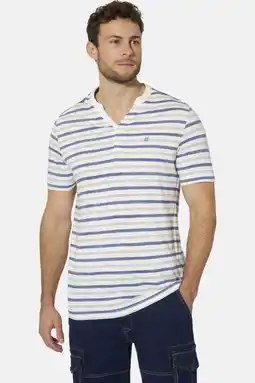 Wehkamp Babista regular fit gestreept T-shirt Plus Size - wit aanbieding