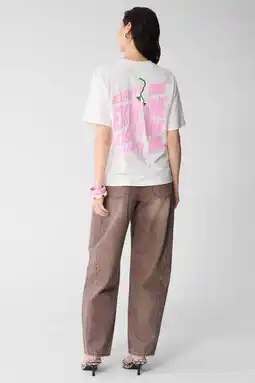 Wehkamp Shoeby T-shirt met backprint ecru aanbieding