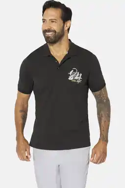Wehkamp Jan Vanderstorm +FIT Collectie regular polo MAUNOR zwart aanbieding