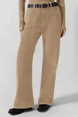 Wehkamp QS straight leg corduroy broek - bruin aanbieding