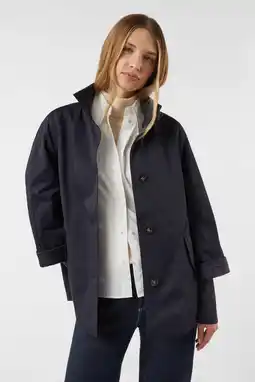 Wehkamp comma trenchcoat marineblauw aanbieding