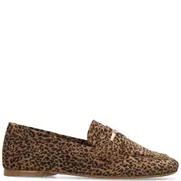 Wehkamp Mexx Ravina Lemon loafers met panterprint cognac/zwart aanbieding