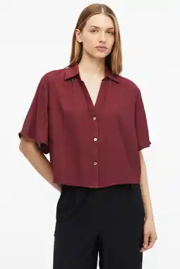 Wehkamp s.Oliver viscose blouse - donkerrood aanbieding