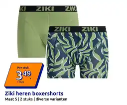 Action Ziki heren boxershorts aanbieding