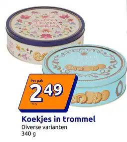 Action Koekjes in trommel aanbieding