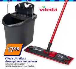 Action Vileda UltraEasy vloersysteem met emmer aanbieding