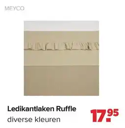 Baby-Dump Meyco Ledikantlaken Ruffle aanbieding