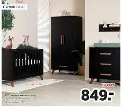 Baby-Dump TWF Modena Walnoot - Baby aanbieding