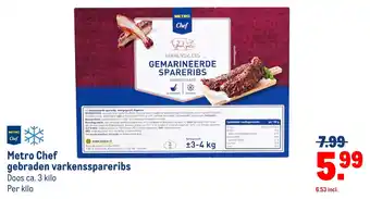 Metro Chef gebraden varkensspareribs