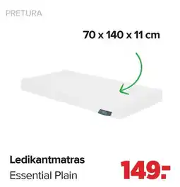 Baby-Dump Pretura Ledikantmatras Essential Plain aanbieding