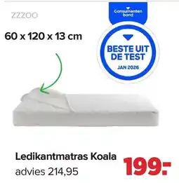 Baby-Dump ZZZOO Ledikantmatras Koala aanbieding