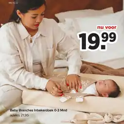 Baby-Dump Meyco Baby Branches Inbakerdoek 0-3 Mnd aanbieding