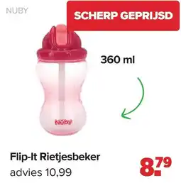 Baby-Dump Nuby Flip-It Rietjesbeker aanbieding