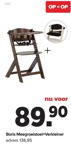 Baby-Dump Boris Meegroeistoel+Verkleiner aanbieding