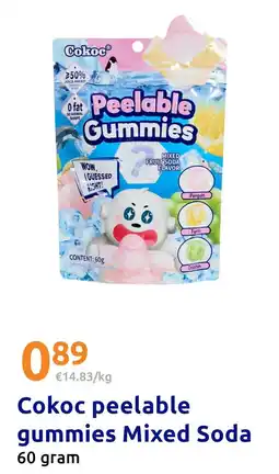 Action Cokoc peelable gummies Mixed Soda aanbieding