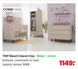 Baby-Dump TWF Beach Island Clay - Baby Junior aanbieding