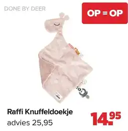 Baby-Dump Done by deer Raffi Knuffeldoekje aanbieding