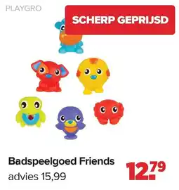 Baby-Dump Playgro Badspeelgoed Friends aanbieding
