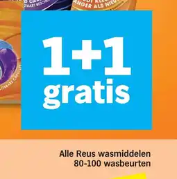 Albert Heijn Alle Reus wasmiddelen 80-100 wasbeurten aanbieding