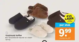 Albert Heijn Greyhound sloffen aanbieding