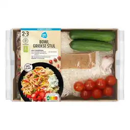 Albert Heijn AH Gesneden verspakket bowl Griekse stijl aanbieding