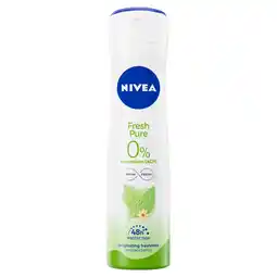 Albert Heijn NIVEA Fresh pure deodorant spray aanbieding