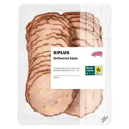 PLUS PLUS Grillworst kaas aanbieding