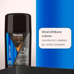 Kruidvat Rexona Maximum Protection Cobalt Dry Antitranspirant Deodorant Stick aanbieding