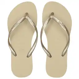 Foot Locker Havaianas Slim Slippers en Sandalen Dames - Beige - Maat 33/34 - Plastic aanbieding