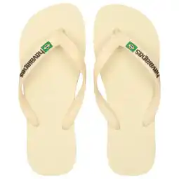 Foot Locker Havaianas Brasil Logo Slippers en Sandalen Dames - Geel - Maat 33/34 - Plastic aanbieding