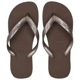 Foot Locker Havaianas Top Tiras Slippers en Sandalen Dames - Bruin - Maat 37/38 - Plastic aanbieding