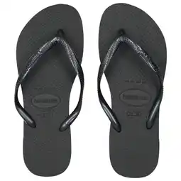 Foot Locker Havaianas Slim Slippers en Sandalen Dames - Zwart - Maat 33/34 - Plastic aanbieding