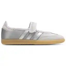 Foot Locker Adidas Samba Sneakers Dames - Grijs - Maat 36 - Leer aanbieding