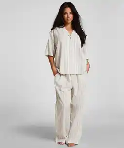 Hunkemoller Hunkemöller Linnen Pyjama Jasje Wit aanbieding