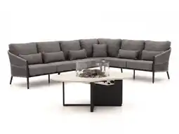 Kees Smit + 10% kassakorting | Bellagio Mineo/Cosiloft Novi hoek loungeset met vuurtafel 5-delig aanbieding